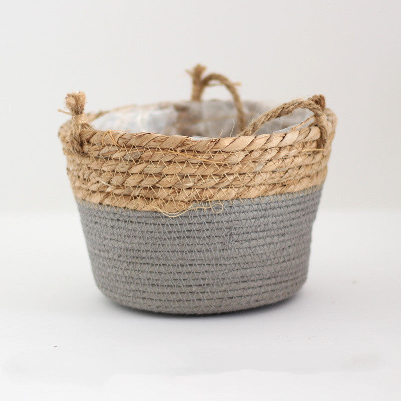 Woven Hanging Basket for Indoor Plant Decoration