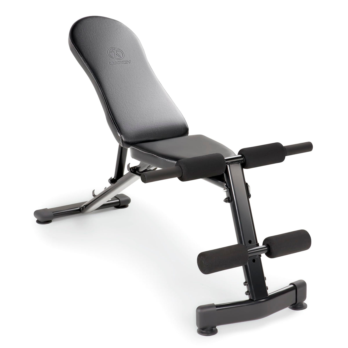 Marcy Multi-Purpose Adjustable Workout Utility Weight Bench for Full Body Upright Incline Decline and Flat Exercise SB-228  42.00 x 26.00 x 48.00 inches Black