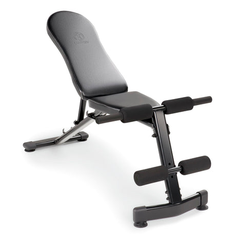 Marcy Multi-Purpose Adjustable Workout Utility Weight Bench for Full Body Upright Incline Decline and Flat Exercise SB-228  42.00 x 26.00 x 48.00 inches Black