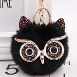 Grit Cat Owl Plush Keychain for Car Accessories