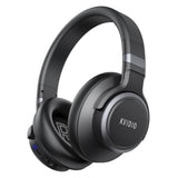 KVIDIO Active Noise Cancelling Headphones 70 Hours Playtime Bluetooth Headphones Wireless with Microphone Transparency Mode Deep Bass and Hi-Fi Stereo Sound Over Ear Headphones for Travel Office