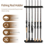 Fishing Rod Wall Display Rack for Home Storage