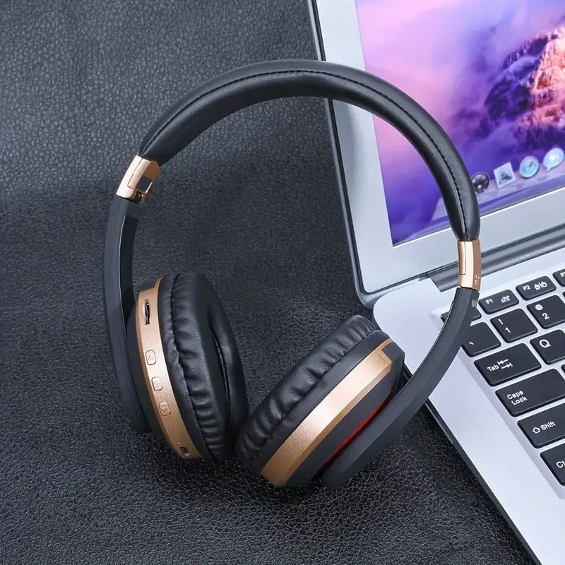 Wireless BT Headphones with Microphone for Gaming