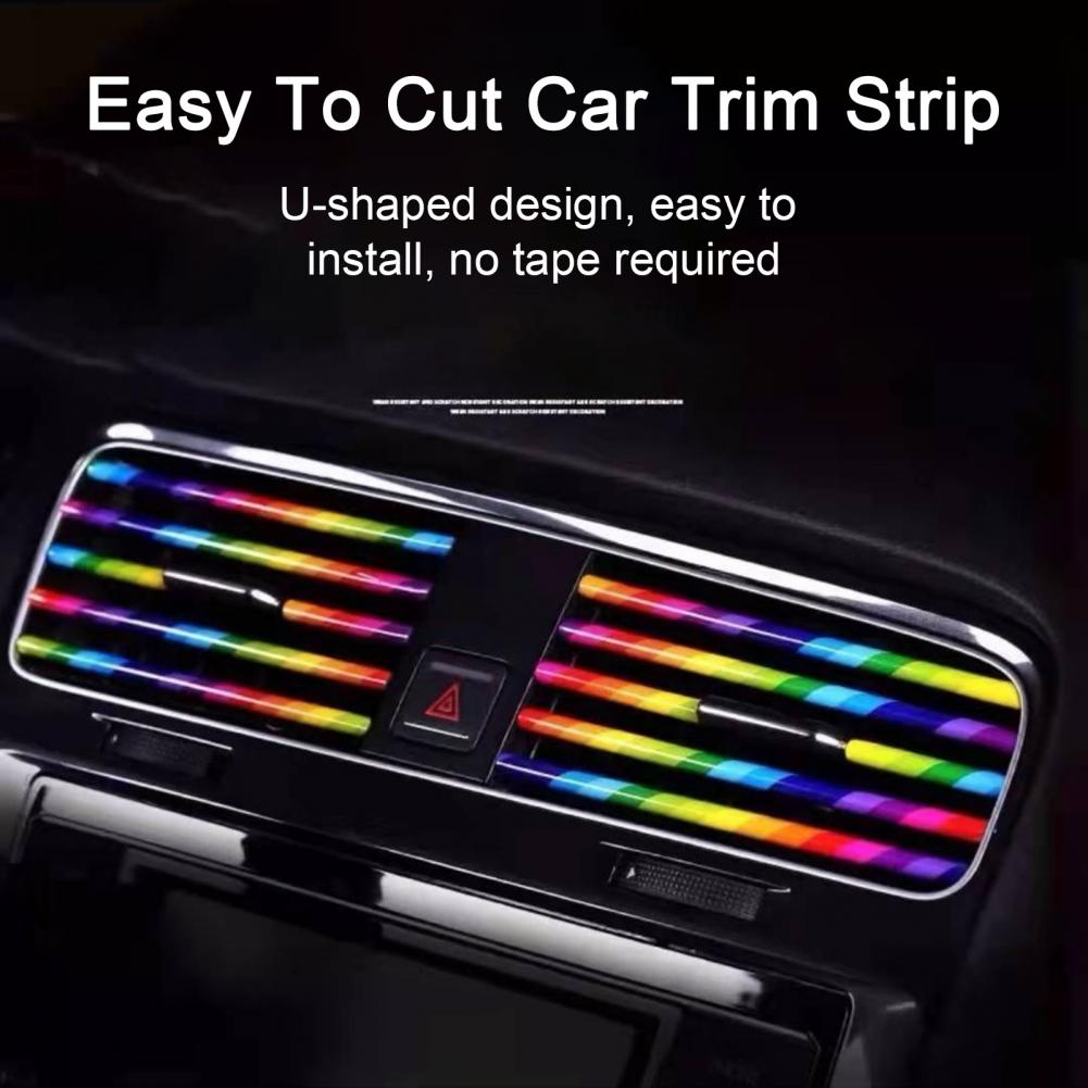20-Piece Universal Car Vent Trim Decorative Strips