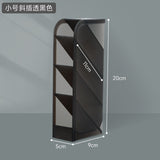 Transparent Slant Pencil Holder - Multi-Functional Organizer