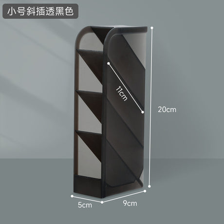 Transparent Slant Pencil Holder - Multi-Functional Organizer