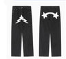 Men's Black Star Printed Baggy Jeans - Fashion Trend