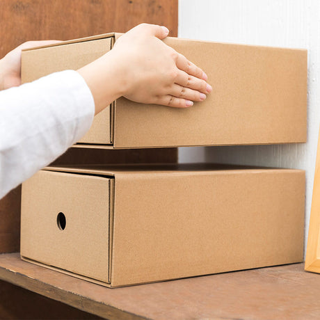 DIY Kraft Paper Drawer Storage Box for Home & Office