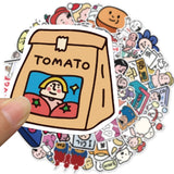 50 PCS Cute Waterproof Cartoon Stickers for Stationery
