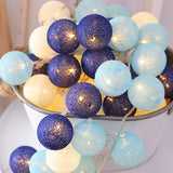 LED Cotton Thread Starry Lantern String Lights
