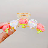 Large Transparent Tulip Flower Hair Clip