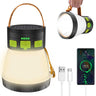 LED Camping Lantern 1500 Lumens Camping Lantern Rechargeable with Solar Panel Charging Waterproof 8 Light Modes 7500mAh Power Bank Camping Flashlight for Hurricane Emergency Hiking Green&Brown