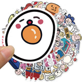 50 PCS Cute Waterproof Cartoon Stickers for Stationery