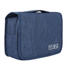 SRVR Travel Toiletry Bag Hanging Toiletry Bag Water-Resistant， Makeup Cosmetic Bag with Sturdy Hook(Blue)