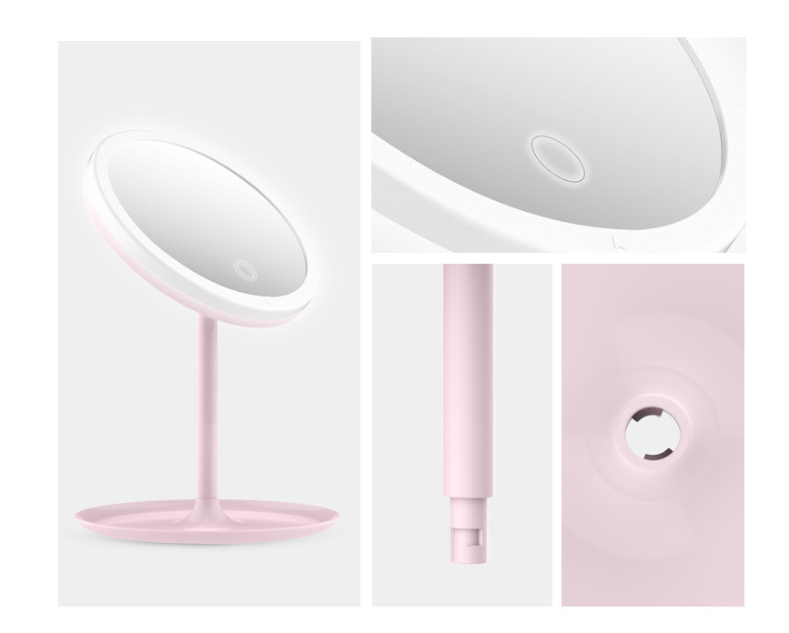 Lighted Makeup Mirror, Portable Folding Vanity Mirror