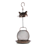 Modern Metal Cat Bird Feeder Home Decor Gift