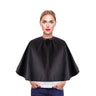 Noverlife Black Makeup Cape Chemical & Water Proof Beauty Salon Shorty Smock for Clients Lightweight Comb-out Beard Apron Shortie Makeup Bib Styling Shampoo Cape for Makeup Artist Beautician