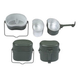 Military Mess Tin Portable Mess Kit Plate Set Aluminium Alloy Military Lunch Box for Outdoor Camping Hiking Picnic BBQ Beach Camping Cookware Mess Kit Camp Pot Army Mess Kit Camping Pots Pans Set