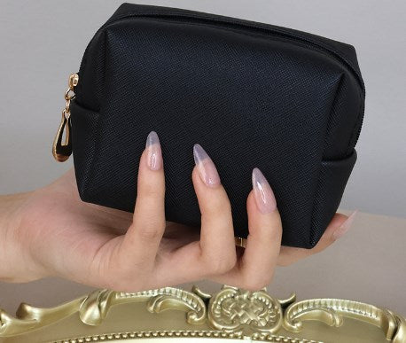 Elegant Mini PU Shell Makeup Bag and Organizer Pouch