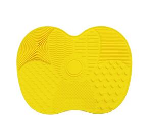 Silicone Brush Cleaning Mat - Small Apple Design