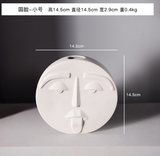 Modern Nordic Face Vase - Creative Ceramic Home Decor