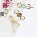 Round Metal Hair Clip Accessories