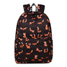 Stylish Fox Print Backpack for Students and Laptops