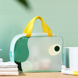 Cartoon PU Leather Travel Cosmetic Organizer Bag for Women