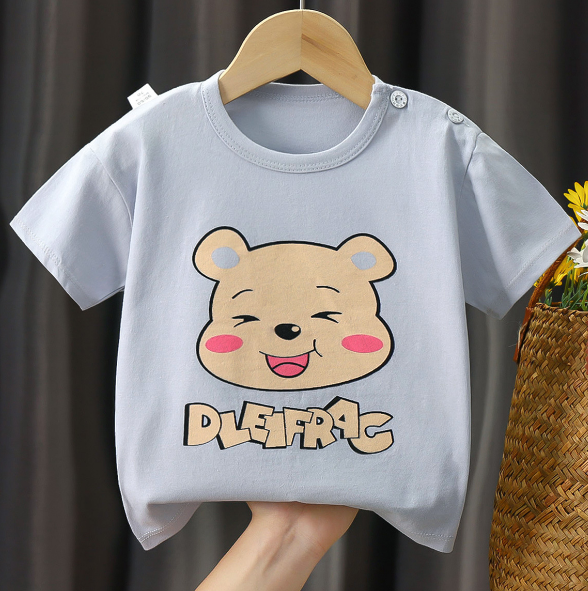 Children's Cartoon Pure Cotton Short Sleeve T-Shirt