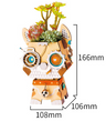 DIY Wooden 3D Puzzle with Succulent Planter