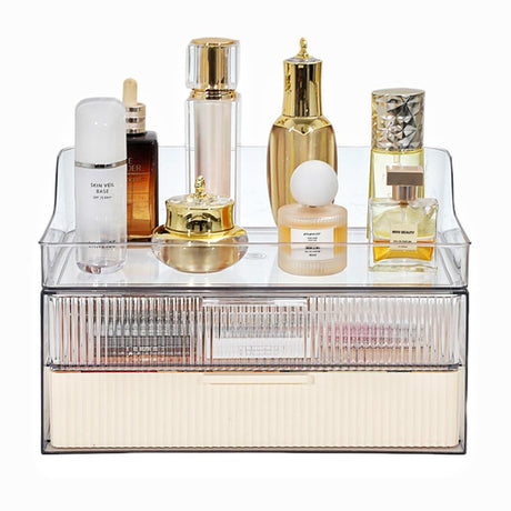 PLINJOY Makeup Organizer Countertop Large Cosmetic Display Cases Cosmetic Organizer Skin care Organizer