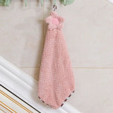 Coral Fleece Absorbent Flower Towel for Home Use