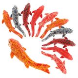 CIYODO 20 Pcs Fake Fish Decorations Realistic Artificial Fish Ornaments Fish Tank Aquarium Decor Simulated Floating Fish