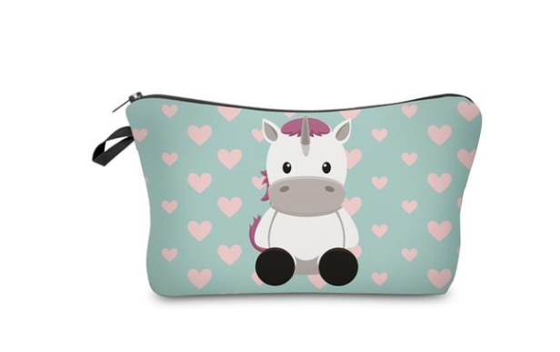 Unicorn Makeup Bag and Clutch for Women