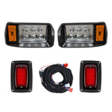 Orle Oko Golf Cart LED Headlight Taillight for Club Car Headlights for DS 1993-up Models 12 Volt Club Car DS LED Light Kit OEM 101988001 101988002