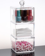 Acrylic Storage Box for Cotton Pads and Swabs