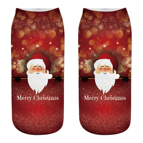 New 3D Printed Christmas Socks for Women