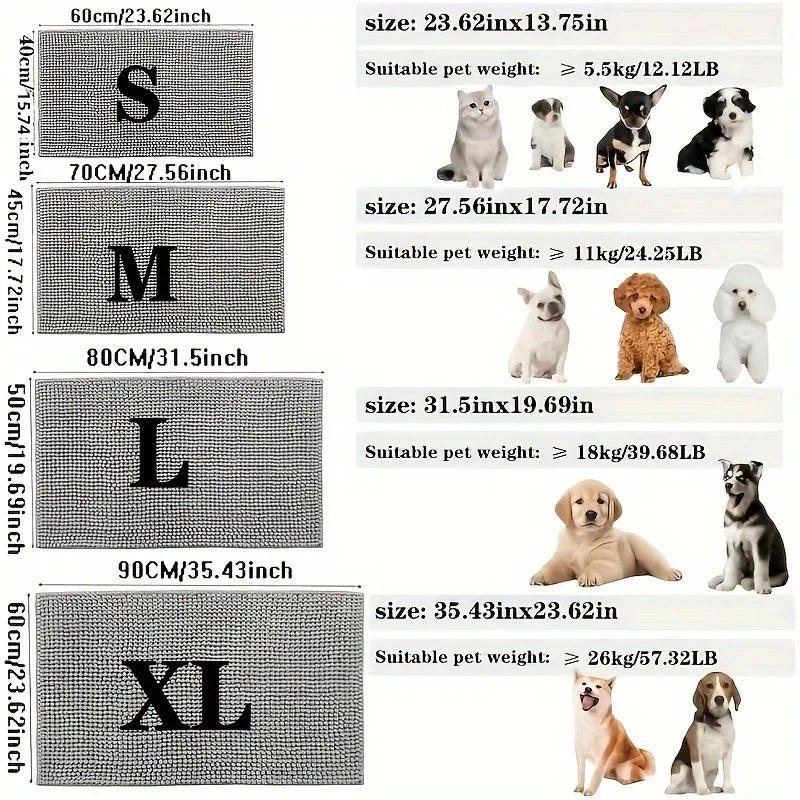 Non-slip Bathroom Door Absorbent Floor Mat