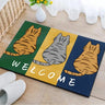 Kawaii Cat Welcome Mat - Absorbent Home Decor 15.7"x23.6"