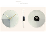 Nordic Silent Creative Glass Wall Clock for Home Decor