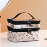 Double-Layer Waterproof Makeup Organizer Box