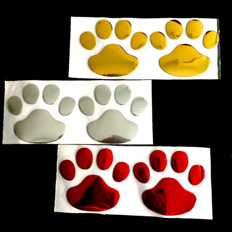 3D PVC Footprint Car Decal and Scratch Sticker