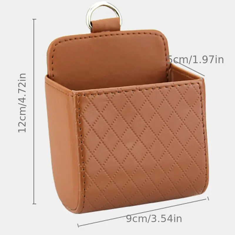 Leather Multifunctional Storage Box for Car Air Vents