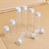Clear Glass Bottles with Silver Caps - 100pcs Set