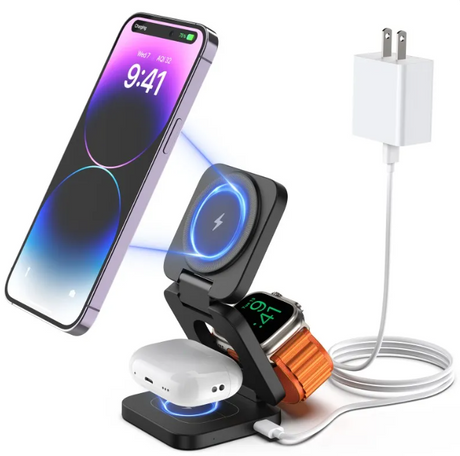 3-in-1 Foldable Wireless Charging Stand