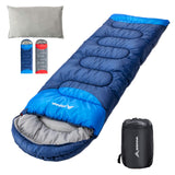 BISINNA Sleeping Bag with Pillow - 4 Season Backpacking Sleeping Bag Lightweight Waterproof Warm and Washable for Adults Kids Women Mens Outdoors Camping Hiking Mountaineering