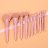11-Piece Yellow Makeup Brush Set and Beauty Tools