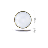 Japanese Gold-Trimmed Glass Fruit Bowl for Home Decor