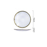 Japanese Gold-Trimmed Glass Fruit Bowl for Home Decor