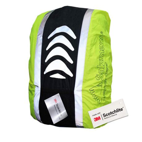 Salzmann Reflective Backpack Cover | High Visibility Waterproof & Weatherproof | Ideal for Cycling Running & Hiking |Made from 3M Scotchlite